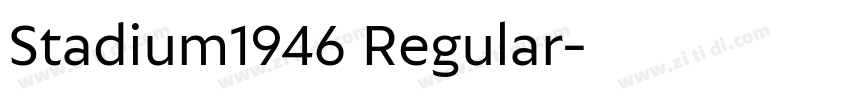 Stadium1946 Regular字体转换